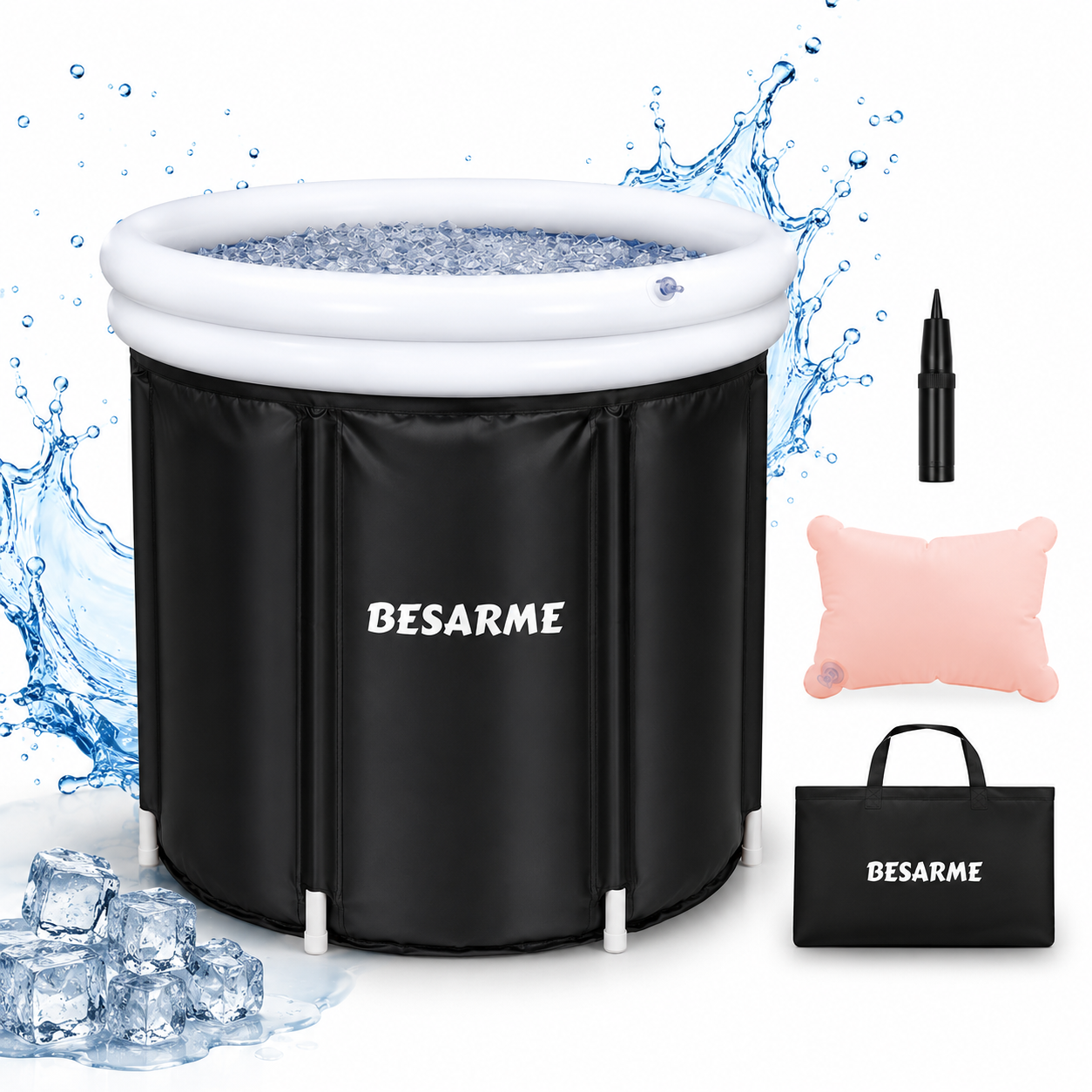 BESARME ICE BATH — Bain de Glace Portable Récupération. Performance. Bien-être.