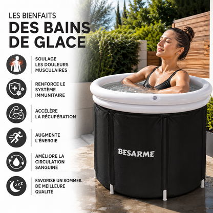 BESARME ICE BATH — Bain de Glace Portable Récupération. Performance. Bien-être.
